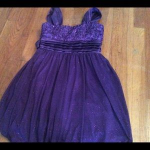 Spring Formal Sparkle, Purple Dress with Sequins.